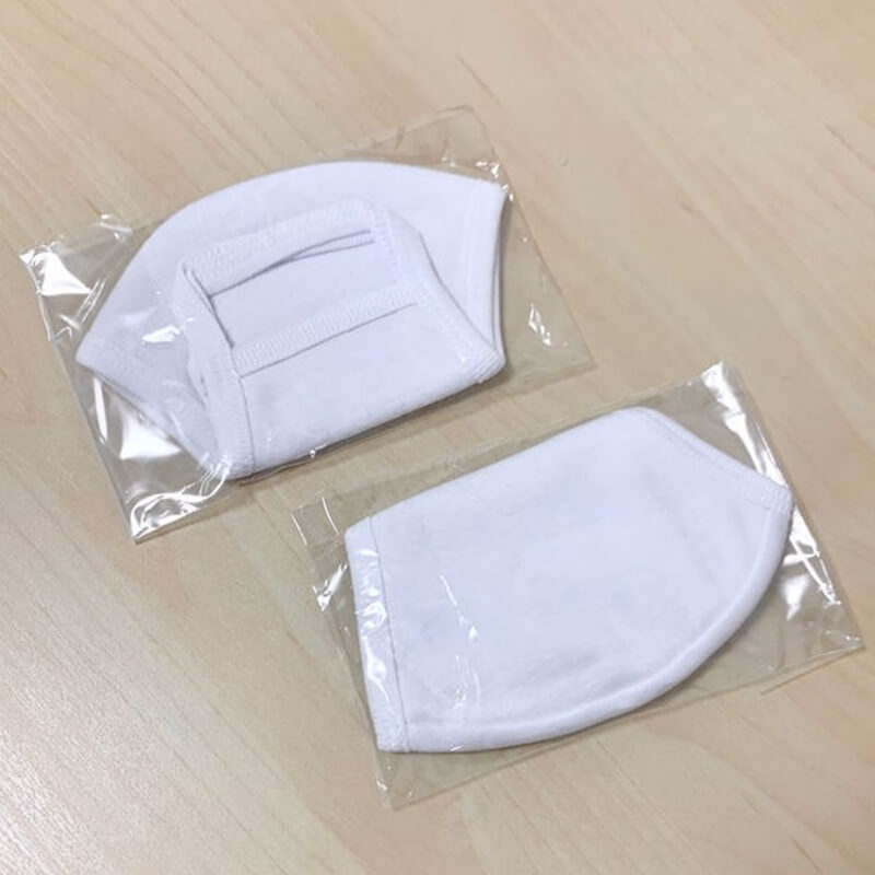 洗える コットン製 布マスク 白 個包装 送料無料 メーカー直送